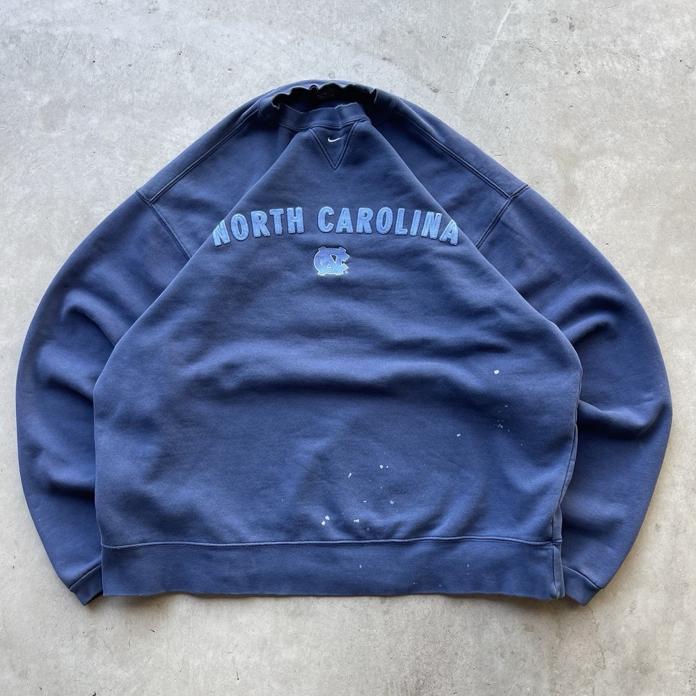 Vintage Nike North Carolina Sweatshirt Tar Heels Center Swoosh Mens L UNC